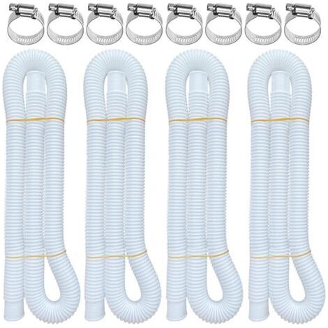 4er-Pack Ersatz-Poolpumpenschläuche, 1,5 Zoll Durchmesser, 59 Zoll langer Filterpumpenschlauch, kompatibel mit Intex-Pumpenmodellen 607 und 637. MUMU