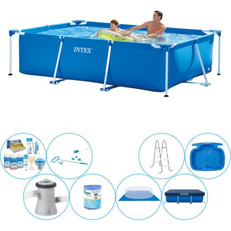 Intex Piscine Tubulaire Rectangulaire - 260x160x65 cm - 8-pièces S20030 (1/5)