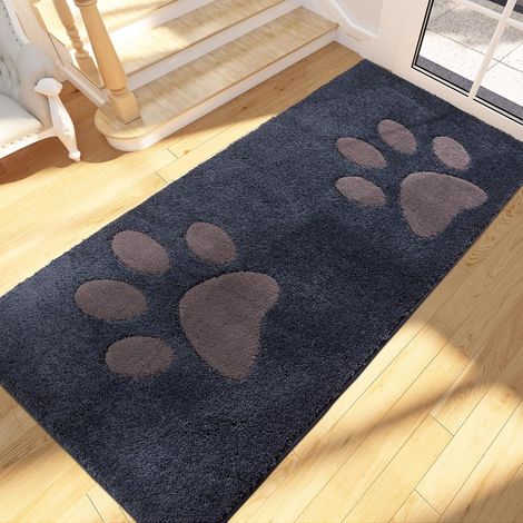 Paillasson Interieur Long 80 x 178 cm, Tapis d'Entrée Antidérapant et Lavable en Machine, Tapis de Sol Douces Absorbantes pour Chien, Entrée, Porte, Couloir, Passage, Chambre (1/5)