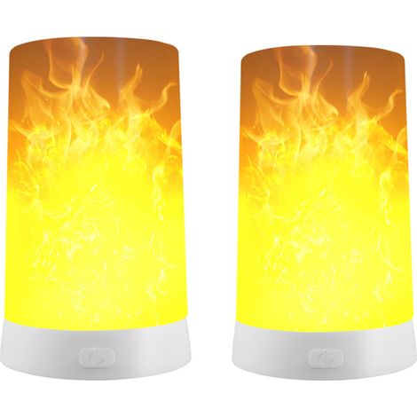 Barre d'éclairage USB, lampe à effet de flamme LED avec fernbedienung (1/5)