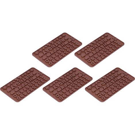 5-teilige Silikon-Schokoladenform, niedliche Form, für selbstgemachten Puddingkuchen, kreatives Küchenutensil. (1/5)