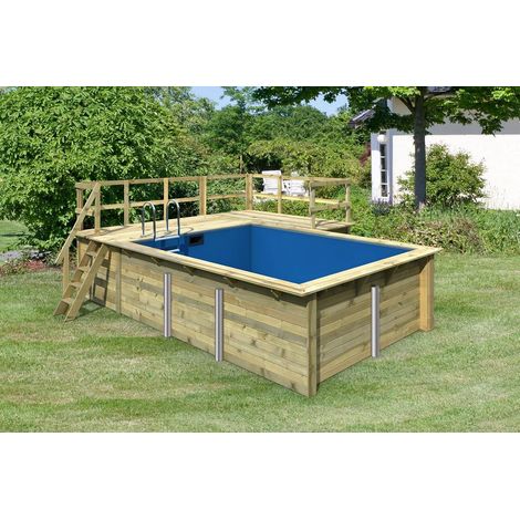Pool Rechteck 44mm Größe 2 KDI Terrasse B 350x440cm