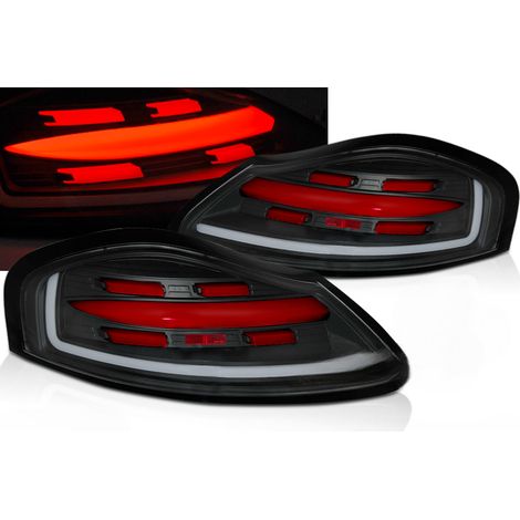Paire de feux arriere Porsche Boxster 986 de 1996 a 2004 Full LED Noir rouge + Dynamic
