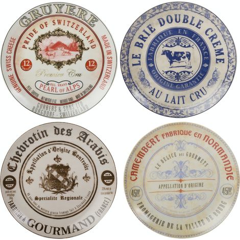 Creative tops M273820 - - Set de 4 assiettes de fromage