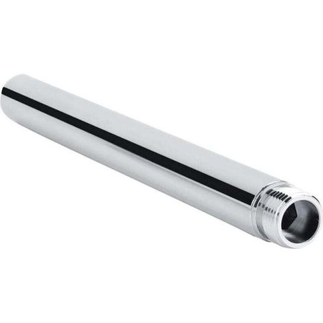 Bras de Douche Extension en Acier Inoxydable Rallonge de Douche 20cm Tube D'extension de Douche Rond G 1/2" Bras D'extension de Pomme de Douche Accessoire de Salle de Bain