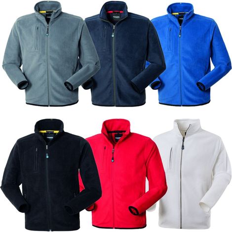 Felpa da lavoro Rossini Task pile con zip lunga - L - Blu (1/5)