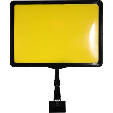 Porte-étiquettes, porte-étiquettes alimentaires, présentoirs, lot de 6, ABS jaune (1/5)