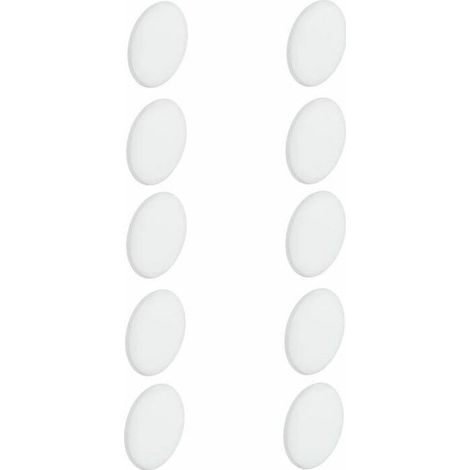 – Lot de 10 cache vis autocollants adhésifs à peindre 16mm – Plastique pour surfaces variées – Finition peignable pour décoration intérieure (1/2)