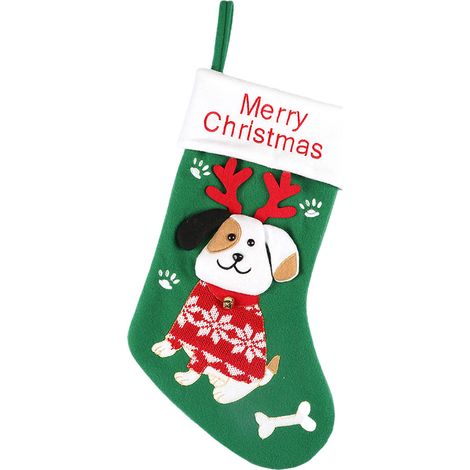 Chaussettes de Noël à suspendre au sapin, bas de Noël pour bonbons et cadeaux (1/5)