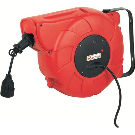 AVVOLGICAVO ARROTOLATORE PROLUNGA CAVO ELETTRICO RIAVVOLGIBILE AUTOMATICO MT. 9