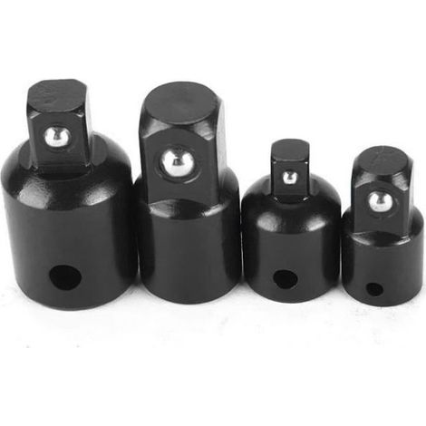 Adaptateurs pour douilles - Pillote - 4pcs - 1/2\" à 3/8\" - 3/8\" à 1/4\" - Longueur 36mm (1/4)