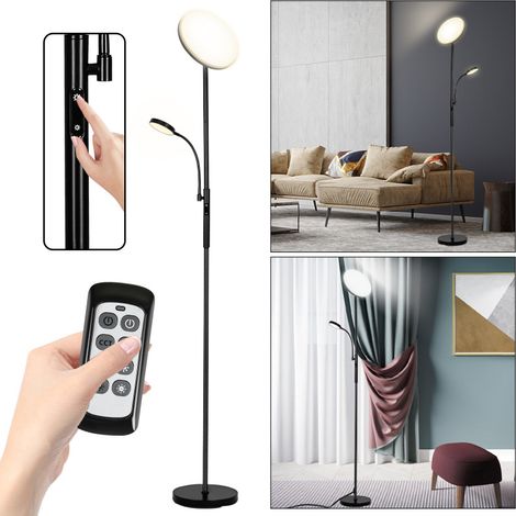Lampada da terra LED dimmerabile 27W. luce di lettura dimmerabile con telecomando. decorazione (1/5)