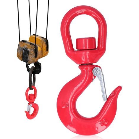 Crochet de Grue , Crochet de Levage Pivotant Crochet à œil Pivotant Robuste d'une Capacité de 1T (1/5)