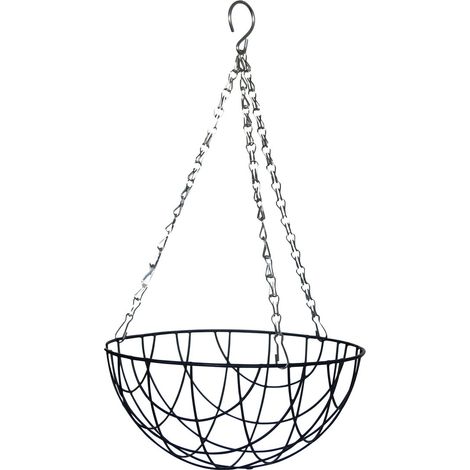 Esschert Design Hanging Basket Metallkorb Ø 25 cm mit Kette