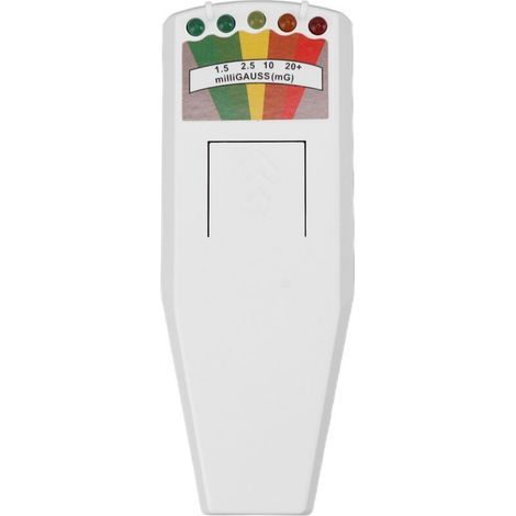 Nuclear radiation detector, Geiger counter, indicator light, alarm, easy operation, portable radiation meter for home use, white (1/5)