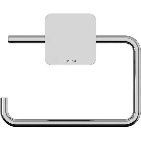 Geesa Toilettenpapierhalter ohne Deckel Topaz - Klopapierhalter zum Bohren, verchromt (1/5)