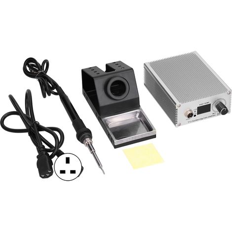 Station de soudage numérique portable fer à souder thermostatique électrique AC 100-230V T12 prise UK (1/5)