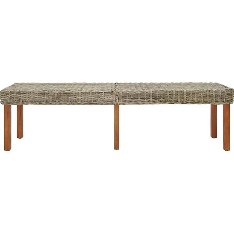 Banc d'entrée - Banc intérieur Naturel 160 x 35 x 45 cm Bois de mangue massif fr9386 - Maison La Vie (1/5)