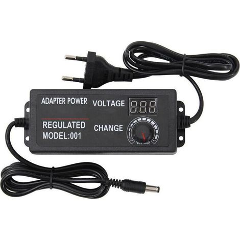 Alimentation électrique Réglable 60W 5A 3-12V Transformateur Adaptateur Pour Contrle Vitesse Moteur Et Variateur Led (1/5)