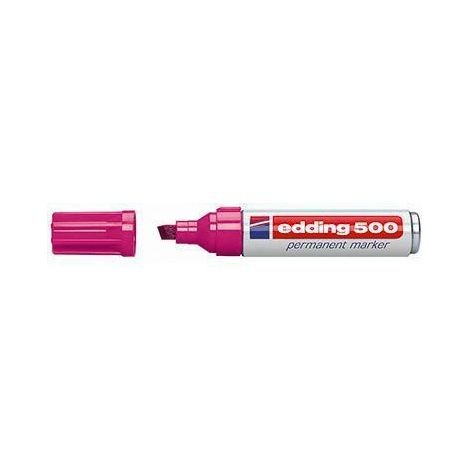 edding Permanentmarker 500 4-500009 2-7mm nachfüllbar Keilspitze rosa (1/4)