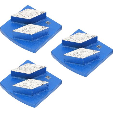 3 Stück Diamantschleifschuhe für Beton, Schwalbenschwanzverbindungen, aggressive Schneidetechnik, rautenförmige Zähne, blau, 30 (1/5)