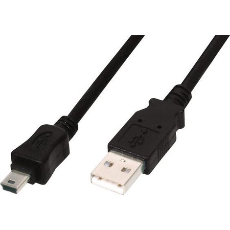 Cable de conexión USB 2.0 DIGITUS AK-300130-030-S para Canon, USB A/miniUSB B, 3 m (1/2)