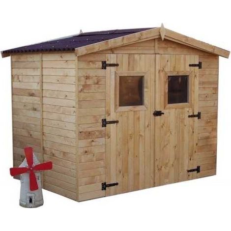 Casetta foresta mod. eden in legno massello a pannelli 240x160 con pavimento - Foresta (1/5)