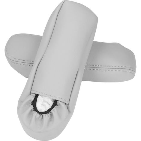 Paar Armlehnenbezüge für Autositze, Kunstleder-Interieur, für Ford F250 1999–2007, grau (1/5)