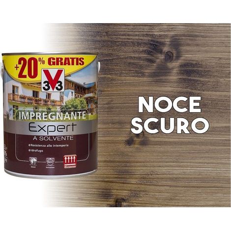 Impregnante protector para madera en base disolvente Expert nogal oscuro 3 litros