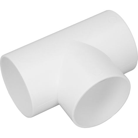 Raccord ventilation 3 voies en PVC anti-corrosion forme T pour tuyau rond 3 orifices adaptateur division 4 pouces (1/5)
