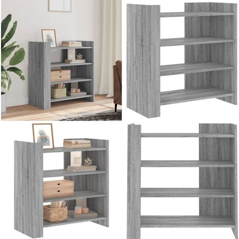 Sideboard Grau Sonoma 73,5x35x75 cm Holzwerkstoff - Schreibtisch - Wohnzimmer Dekoration - Sideboard Grau - Holz Sideboard - Regal - Home & Living (1/5)