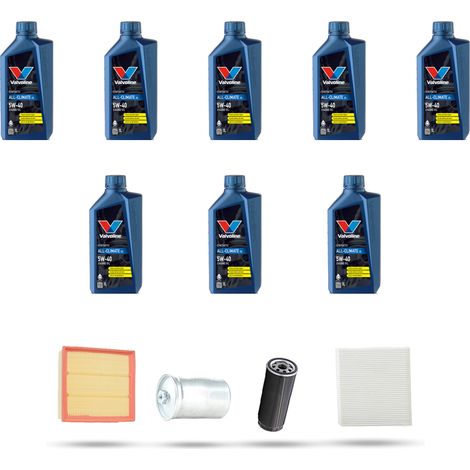 Kit tagliando 4 FILTRI e 8L OLIO compatibile con Audi A6 (C5) 3.7 v8 40v 191kw dal 1999 (1/5)
