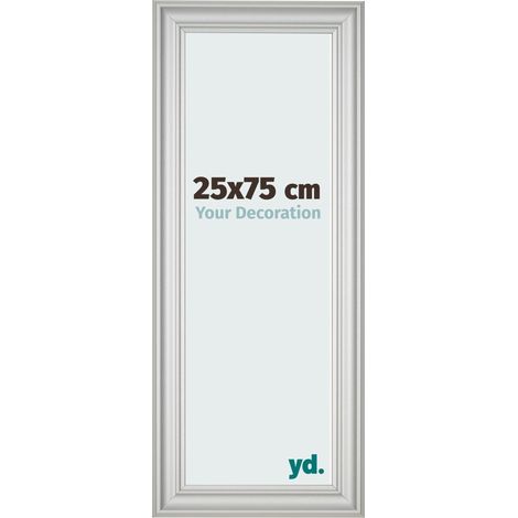 yd. - Cadre photo 25x75 - Argent Mat - MDF - Lazio (1/5)