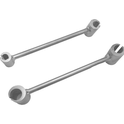 2 clés de réglage de charnière de porte, outil à main double tête ajustable 14-25 mm pour réparation (1/5)