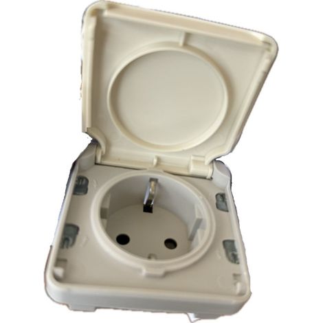Legrand – Prise étanche composable 2P+T – Contact latéral de terre – IP55 16A 250V – Pour chantiers humides et espaces confinés