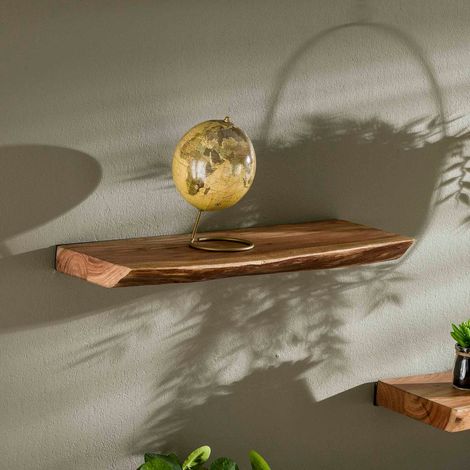 Étagère murale en bois d'acacia massif 60cm ERNEST (1/5)