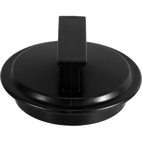 Bouchon d'évier, plastique, noir, pour broyeur de déchets (1/5)