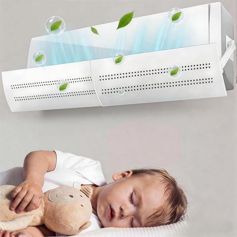 Déflecteur réglable anti-vent direct, housse protection climatiseur