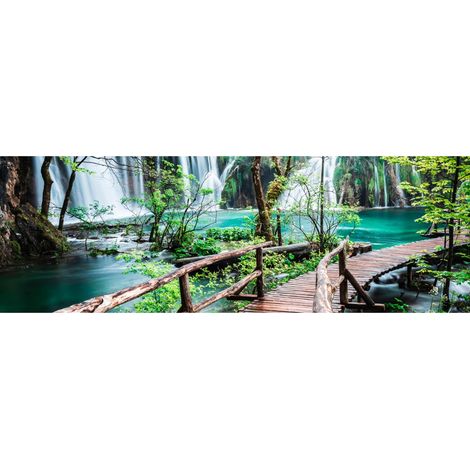 Tableau sur toile tropical 30x97 cm - Impression sur Toile Murale Décorative - Image imprimée en HD sur Toile - Toile sur Châssis en Bois FSC - Fabriqué en France (1/5)