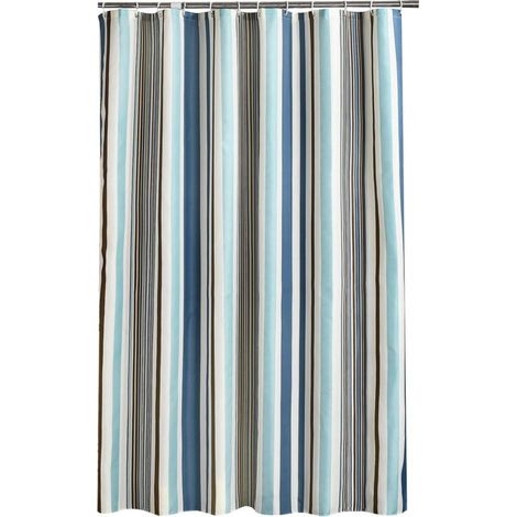 Rideau de douche 200x240 cm (LxH), Rideaux de douche anti-moisissures Doublure en tissu dPolyester doux Rideaux de bain Rideau Beau modèle pour WC de salle de bains (1/5)