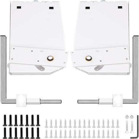 VEVOR Murphy Meccanismo di Montaggio a Molle a Parete Kit Hardware di Supporto per Carichi Pesanti Kit Fai da Te per Letto King Queen (Verticale), Bianco