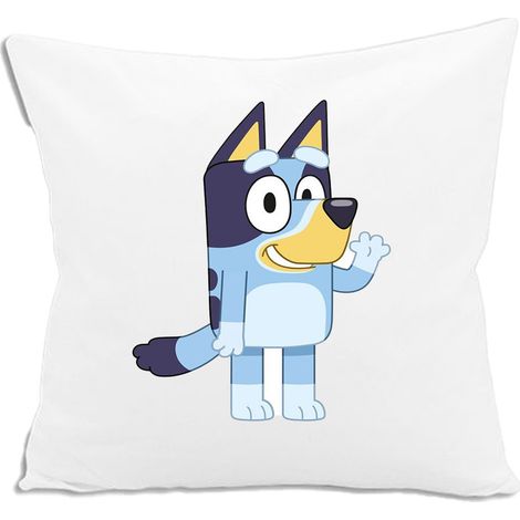 Coussin Bleu 3D - Confort Ergonomique - Décoration Moderne - 30 x 30 cm - Effet Tridimensionnel