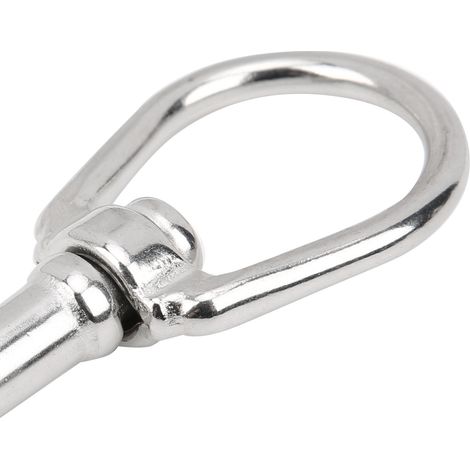 Mousqueton pivotant en acier inoxydable 316 pour plongée et activités extérieures - 80mm