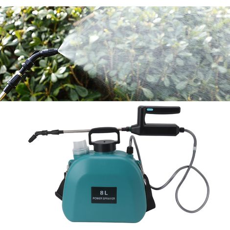 Pulvérisateur électrique d'épaule de petite taille (8 L), arrosoir, pulvérisateur de jardin, pulvérisateur agricole, pulvérisateur désinfectant, pulvérisateur ménager, vert (1/5)