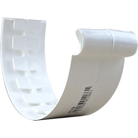 Jonction à coller PVC 25 demi-ronde - blanc - First Plast