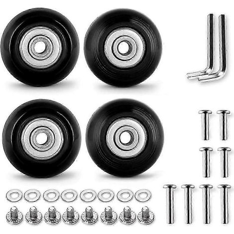 Kit de réparation de 4 roues de rechange pour bagages de 50 mm avec roulements ABEC 608Zz de 6 mm (0,24 po) (1/5)