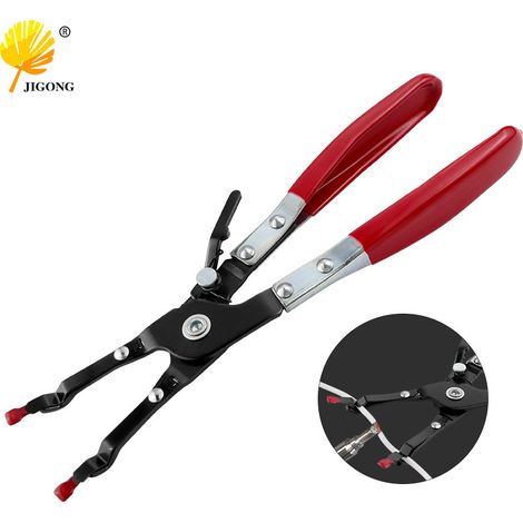Pince de soudage à fil droit à poignée rouge multiposition et pince de fixation, outils de réparation et d'entretien automobile, pince auxiliaire pour soudage de fil (1/5)