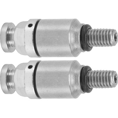 2x Soupape de Purge d'Air en Alliage d'Aluminium M5x0.8, Remplacement de Décompresseur de Fourche pour CRF150R CR125R CR250R CRF250R, Argent (1/5)