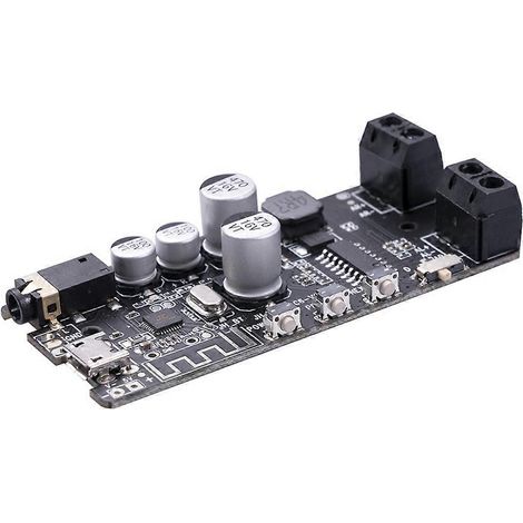 Bluetooth 5.0-Leistungsverstärker, kabelloser Musikplayer der Klasse D, USB-Soundkarte, 2 x 5 W / 45 W Digitalverstärker, App-Steuerung (1/5)