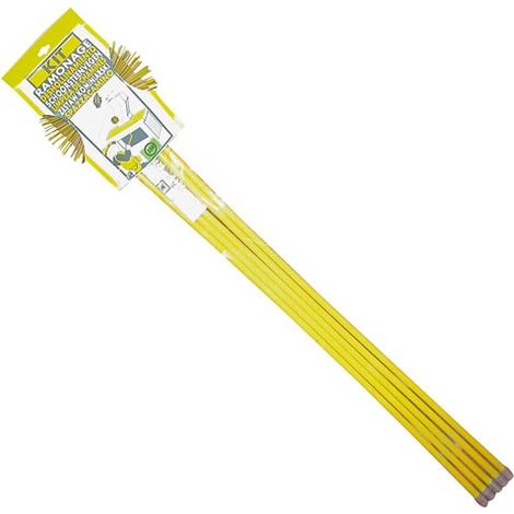 Kit di pulizia in nylon D.250+5 aste - Spazzola Cardot